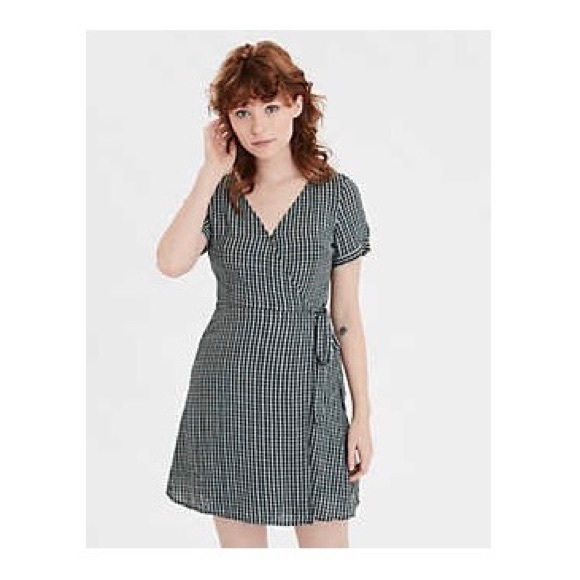 American Eagle Wrap Mini Dress (M) - Picture 1 of 4